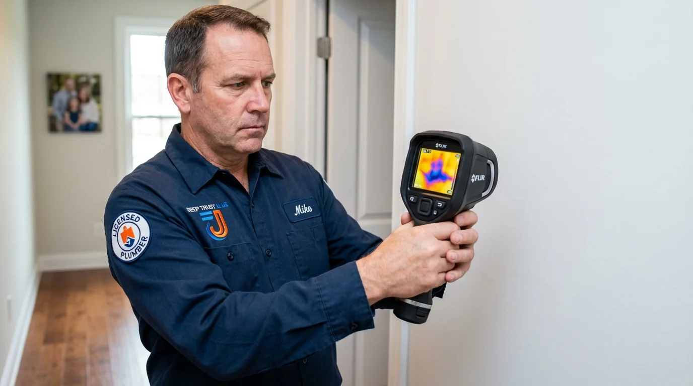 Thermal imaging leak detection by Johns Plumbing LLC in Claremont